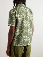 Universal Works - Road Convertible-Collar Printed Cotton Shirt - Green