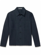 Norse Projects - Tyge Cotton and Linen-Blend Overshirt - Blue