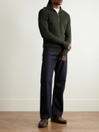 Barena - Ribbed Wool Half-Zip Sweater - Green