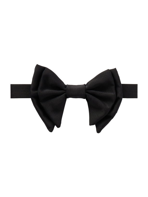Photo: De Petrillo - Pre-Tied Silk and Cotton-Blend Twill Bow-Tie