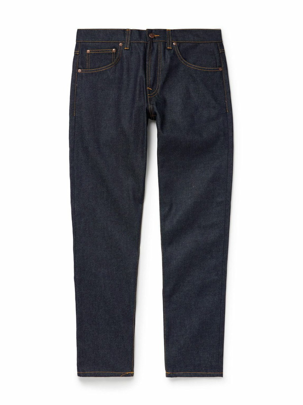 Photo: Nudie Jeans - Solid Ollie Slim-Fit Jeans - Blue