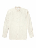 Loro Piana - Arizona Grandad-Collar Linen Shirt - Neutrals