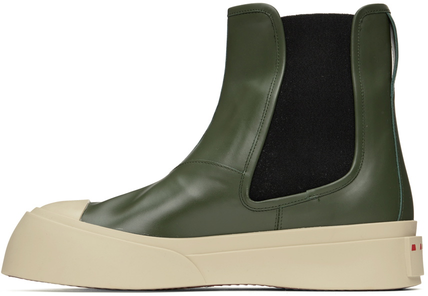 Marni Khaki Pablo Chelsea Boots