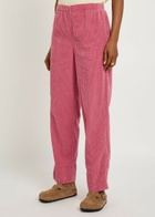 American Vintage Padow Straight-leg Corduroy Trousers Dark Pink