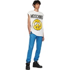 Moschino White The Sims Edition Pixel Peace Tank Top