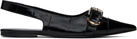 Givenchy Black Voyou Flat Slingback Slippers