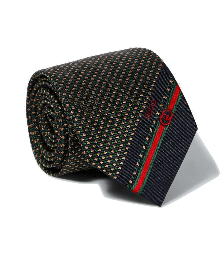 Photo: Gucci - Interlocking G jacquard silk tie