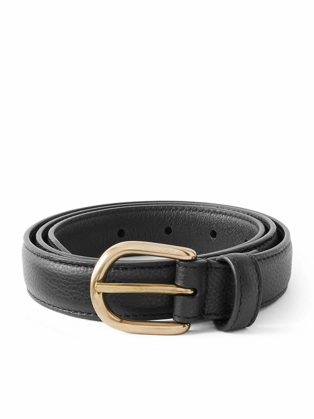 Photo: Saman Amel - Cardon 2.5cm Full-Grain Leather Belt - Black