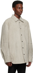 Wooyoungmi Gray Spread Collar Shirt