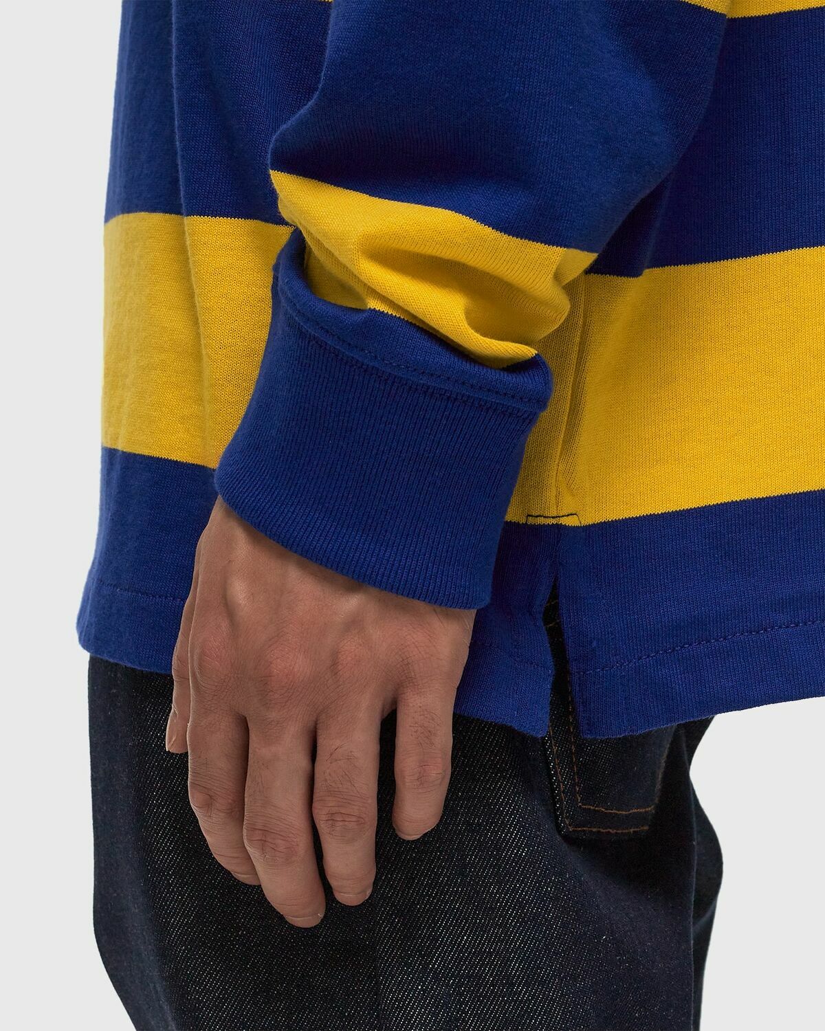 Polo Ralph Lauren Ls Rugby Long Sleeve Knit Blue/Yellow Longsleeves