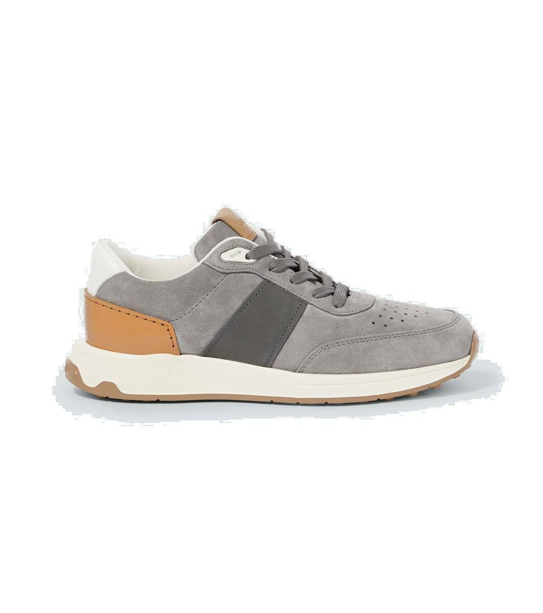 スニーカー Tod's SUEDE LEATHER SNEAKERS Tod's Leather-trimmed suede sneakers Tod's