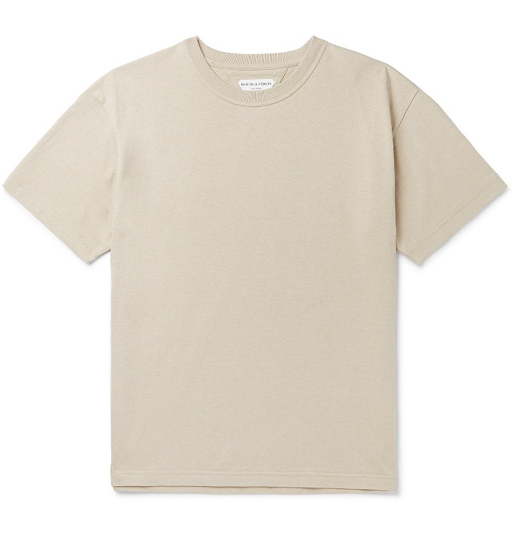 Photo: Bottega Veneta - Cotton-Jersey T-Shirt - Neutrals
