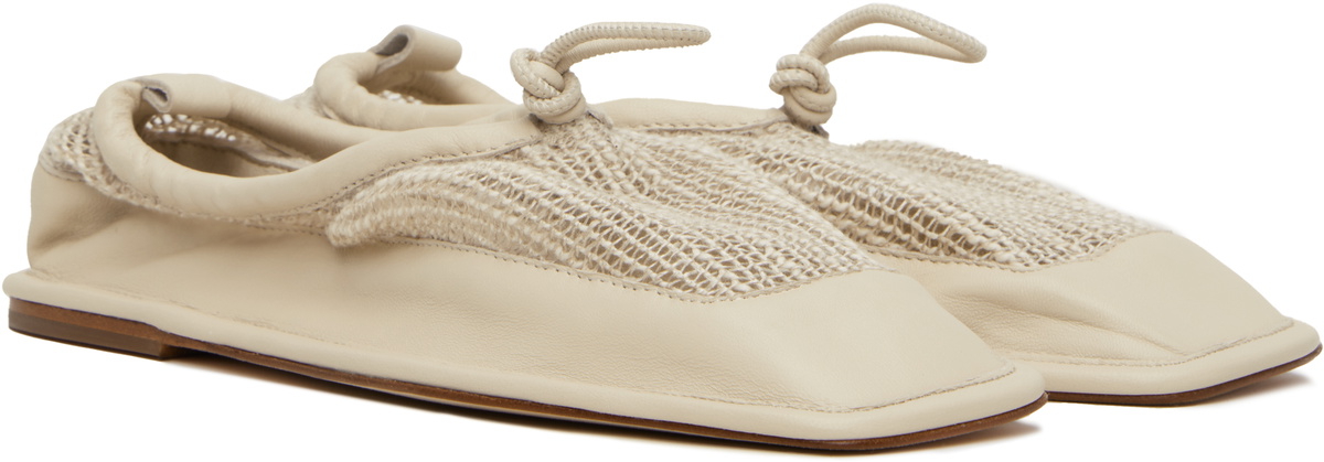 Ruohan Beige Hereu Edition Puntera Ballerina Flats