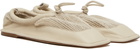 Ruohan Beige Hereu Edition Puntera Ballerina Flats