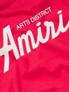 AMIRI - City Logo-Print Cotton-Jersey T-Shirt - Red