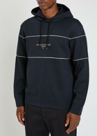 Emporio Armani Hooded Jersey Sweatshirt Navy