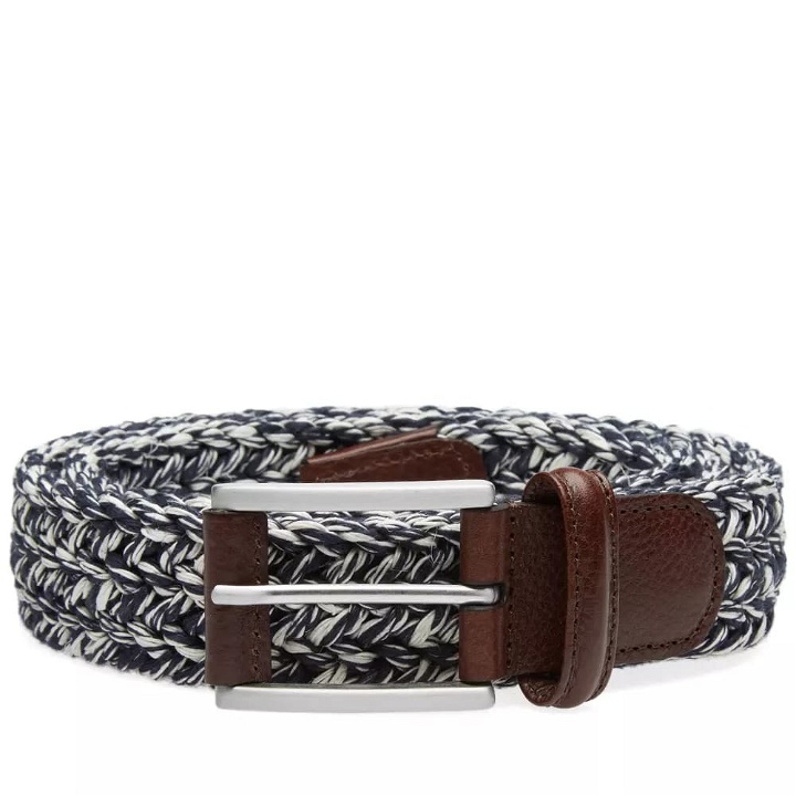 Photo: Anderson's Waxed Marl Belt Blue