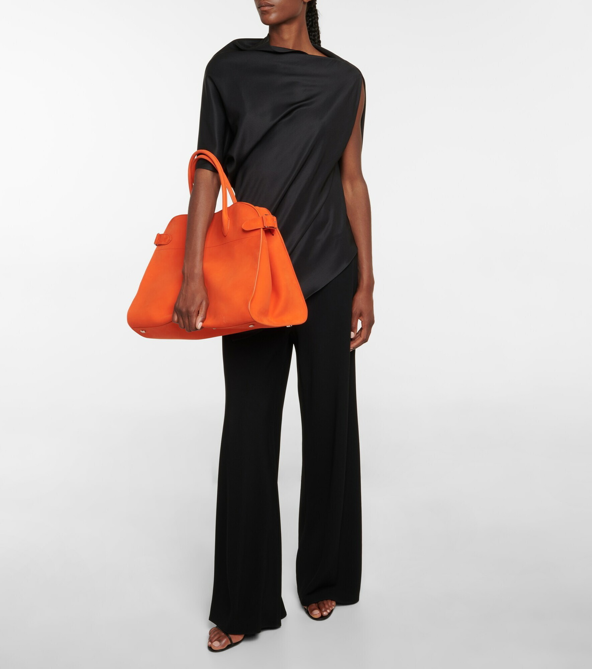 The Row Margaux 17 suede tote bag The Row