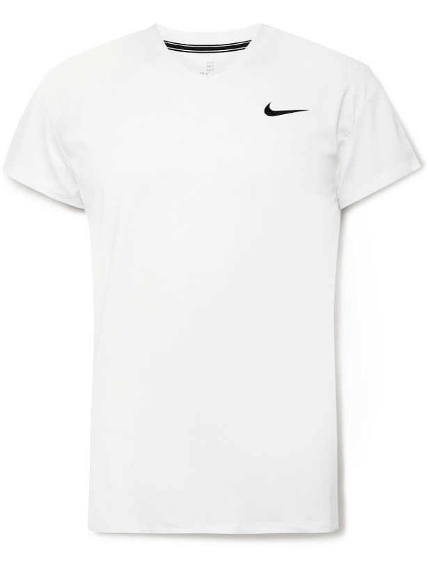 Photo: Nike Tennis - NikeCourt Slam Breathe T-Shirt - White