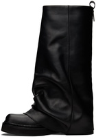 The Attico Black Robin Combat Boots