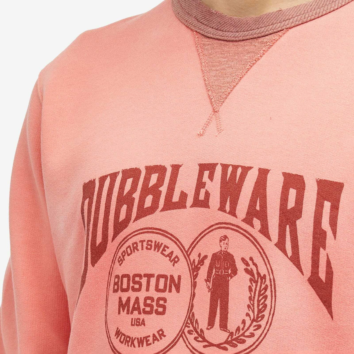 Dubbleware Men's Double Disc Sweatshirt in Vintage Red