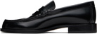 Common Projects Black Polished Leather Loafers