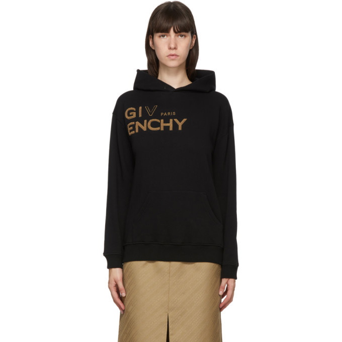 Photo: Givenchy Black Tufted Logo Hoodie