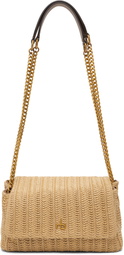 rag & bone Beige Chelsea Small Straw Flap Bag