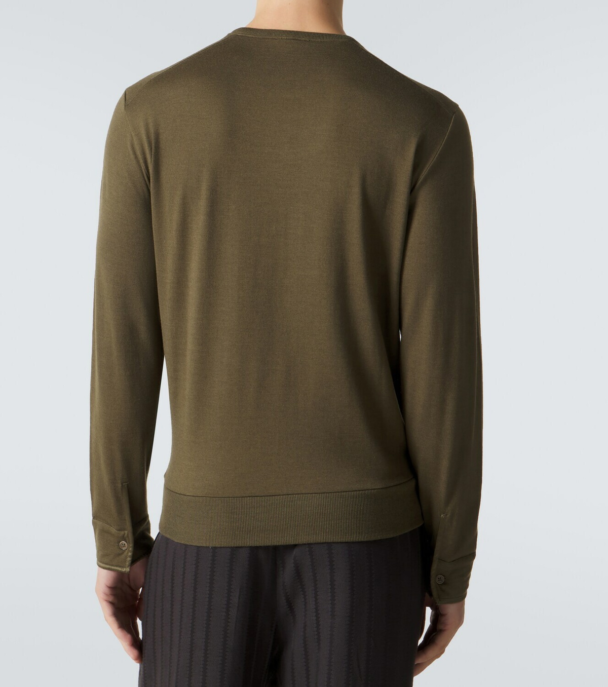 Tom Ford Wool, cashmere, and silk Henley shirt
