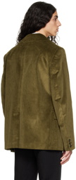 Comme des Garçons Homme Plus Khaki Serrated Blazer