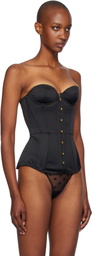 Agent Provocateur Black Mercy Satin Corset