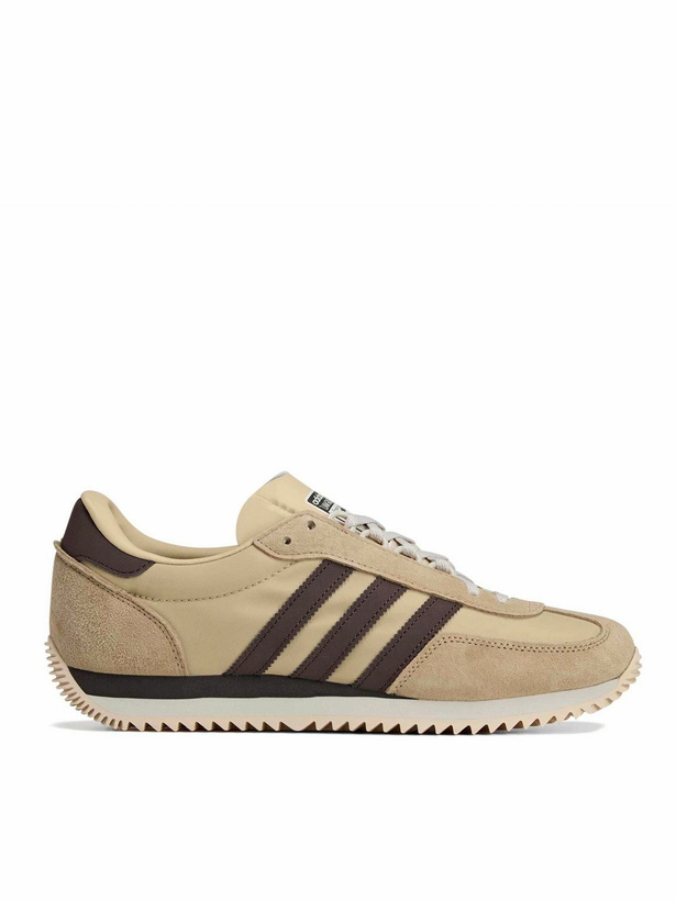 Photo: adidas Originals - Liam Gallagher Achille SPZL Leather and Suede-Trimmed Shell Sneakers - Neutrals