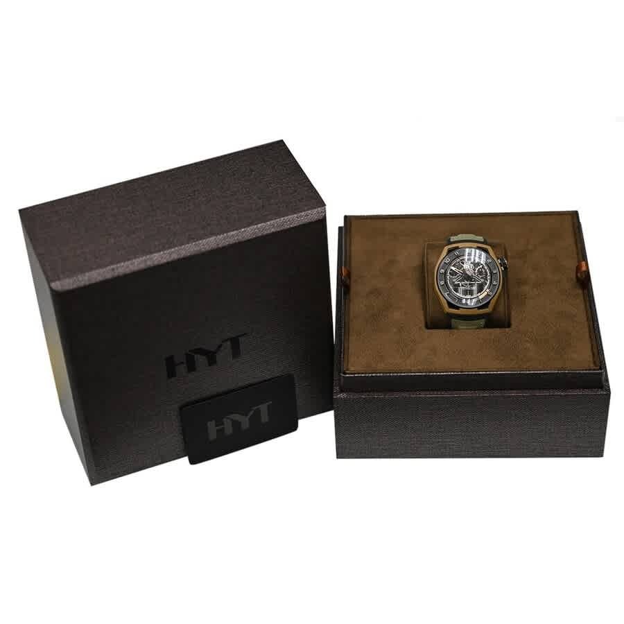 HYT Hastroid Hand Wind Black Dial Mens Watch H02756-A
