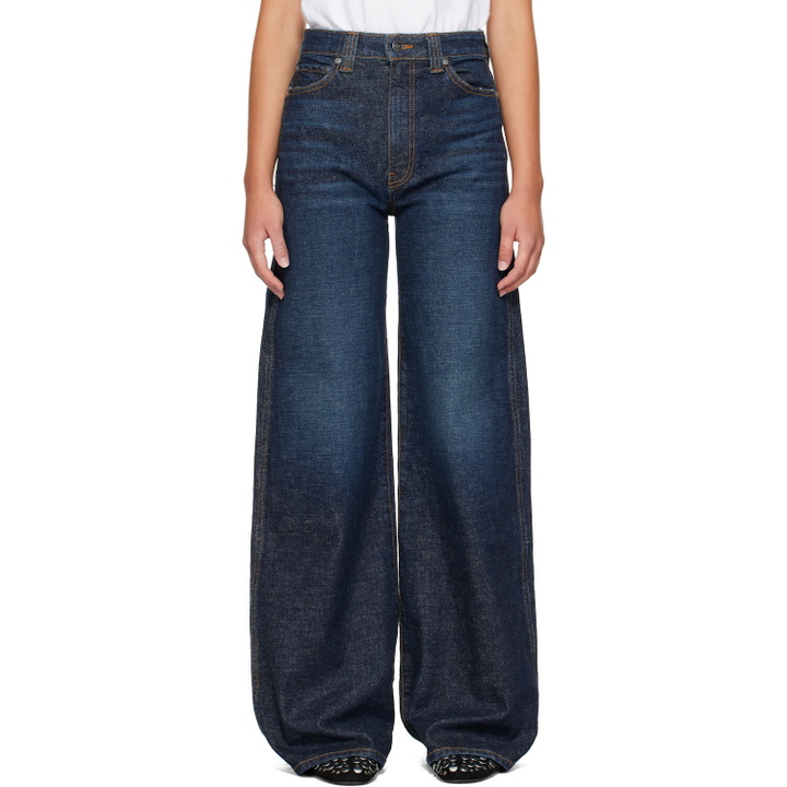 Photo: KHAITE Indigo Dane Stretch Jeans