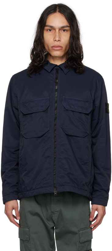 Photo: Stone Island Navy Opaque Jacket