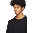 Neil Barrett Black Wool and Alpaca GG Easy-Fit Sweater