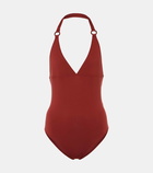 Loro Piana Ring Marine halterneck swimsuit