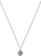 Emanuele Bicocchi Silver Lily Coin Necklace