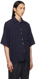 Camiel Fortgens SSENSE Exclusive Purple Basic Boucle Shirt