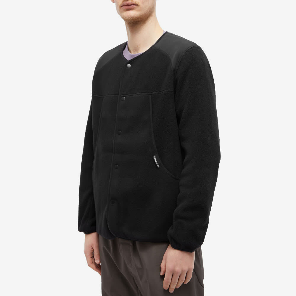 Carrier Goods Men's Fleece Cardigan in Black