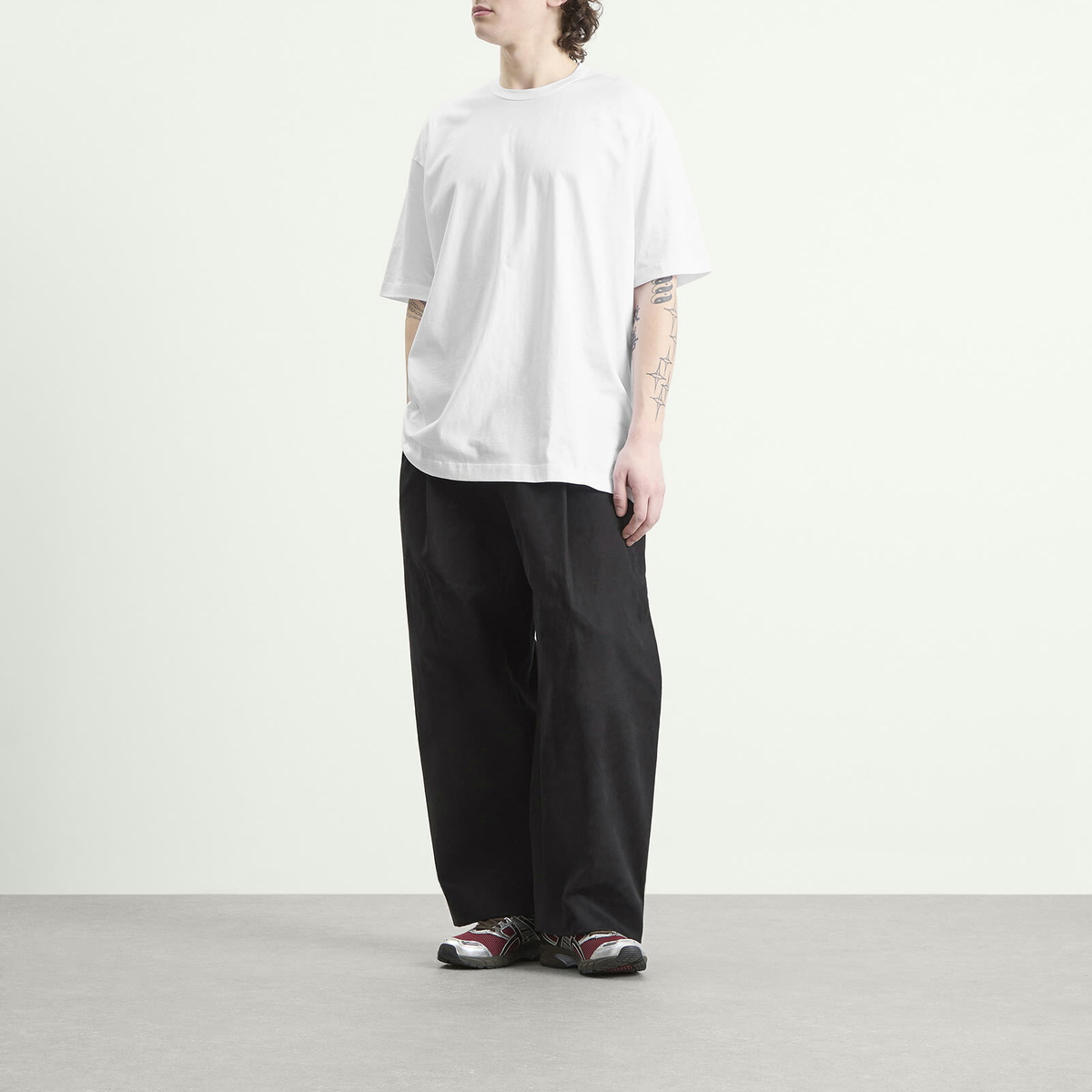 Comme des Garçons SHIRT Men's Oversized Printed Jersey in White