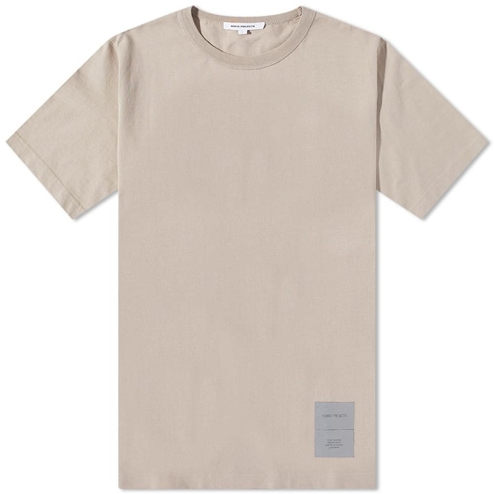 Photo: Norse Projects Men's Holger Tab Series T-Shirt in Light Khaki