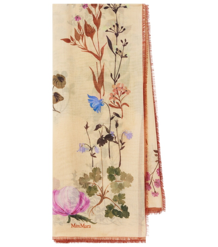 Photo: Max Mara Printed wool and silk scarf