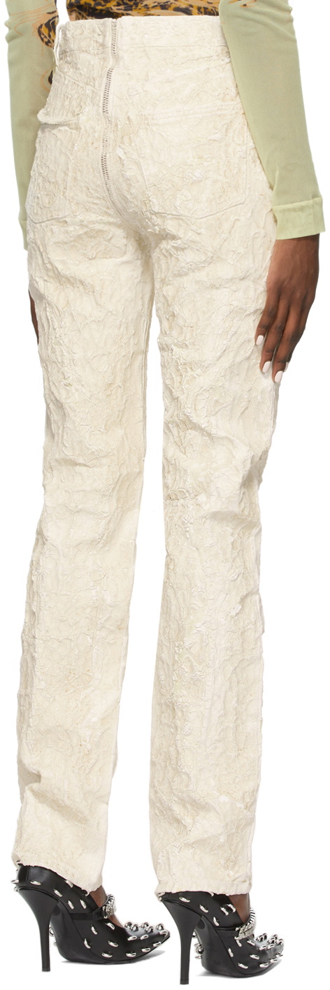 Givenchy Off-White Crackled Painted Jeans Givenchy