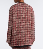 Versace Medusa wool-blend tweed jacket
