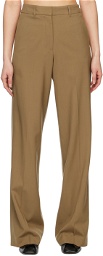 Arch The Brown Simple Line Trousers