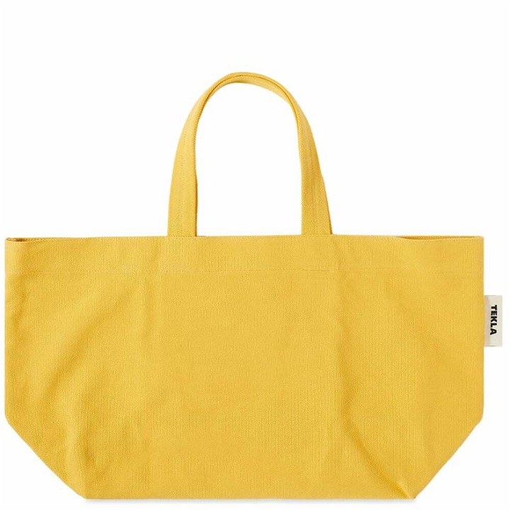 Photo: Tekla Fabrics Men's Canvas Beach Bag in Yellow
