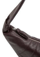 Lemaire Croissant Medium Grained Leather Shoulder bag - Dark Brown - One Size