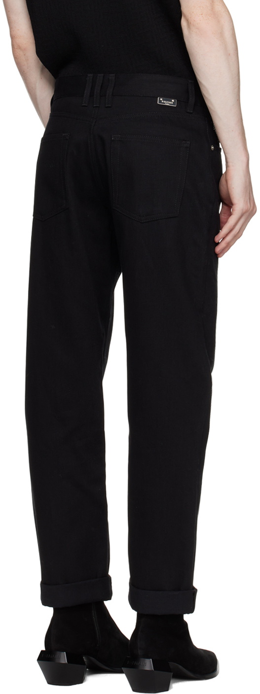 Balmain Black Rhinestone Jeans Balmain