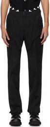 Juntae Kim Black Gathered Corset Trousers